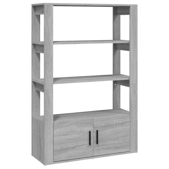 Buffet bahut commode armoire meuble de rangement organisateur cuisine salle de séjour salon sonoma 80 x 30 x 119,5 cm bois d'