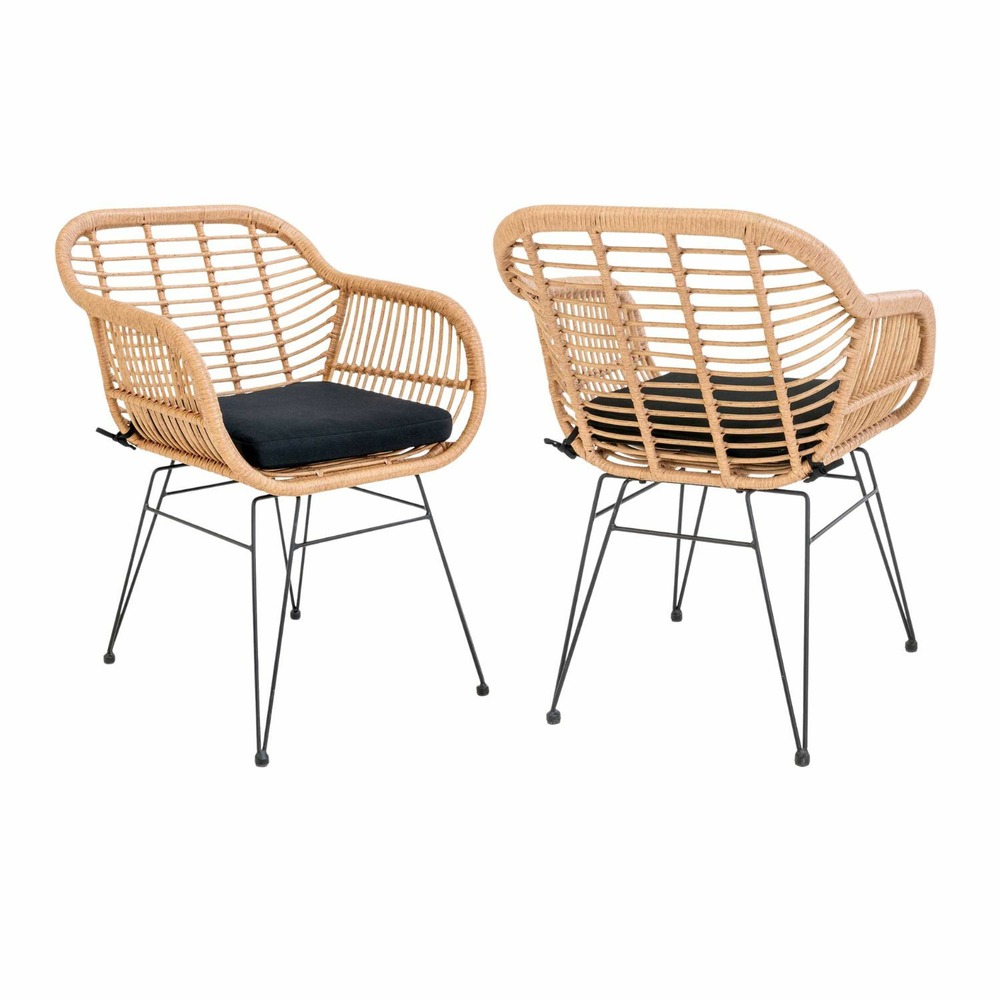 4 fauteuils en polyrotin trieste