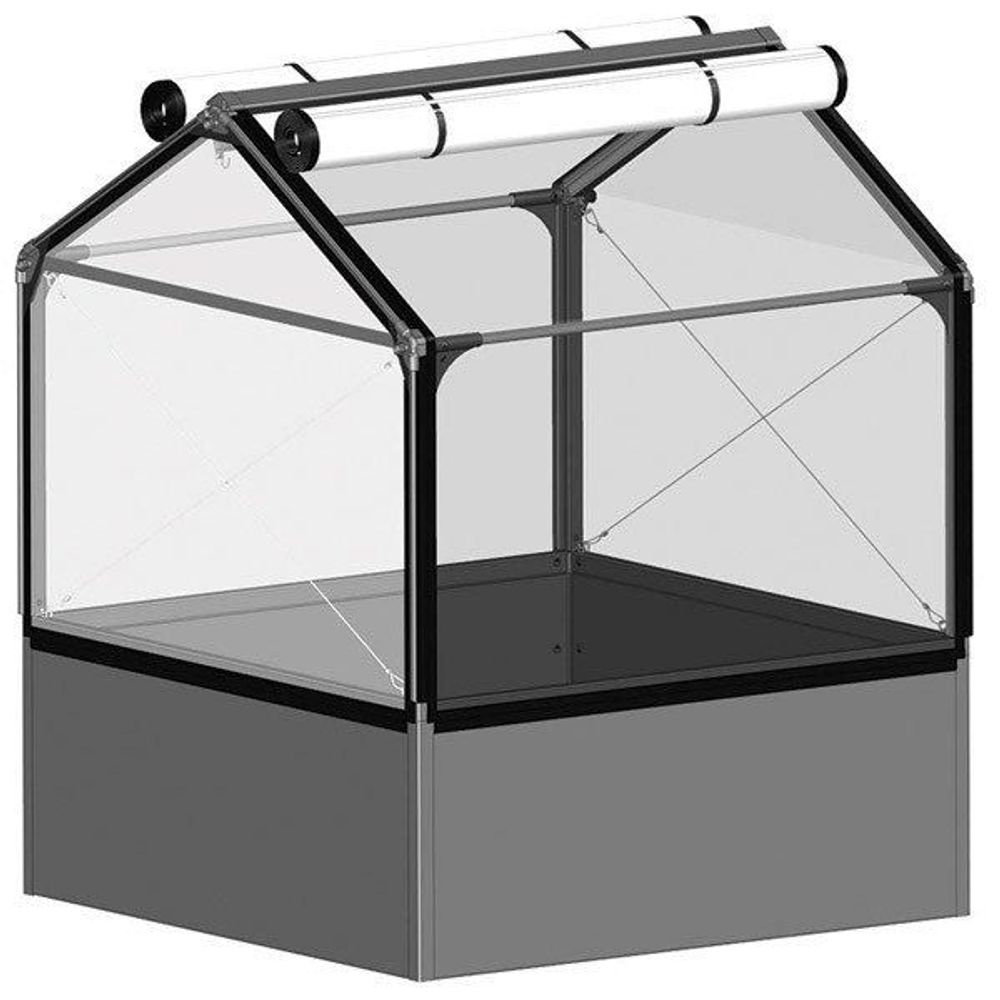 Carré potager premium avec serre basic air longueur 120 cm