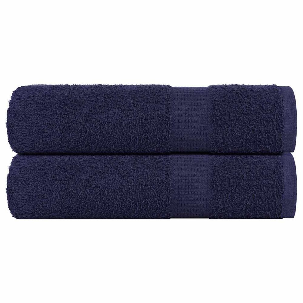 Essuie-mains frogn 2 pcs bleu marine 50x100 cm 360 g/m²