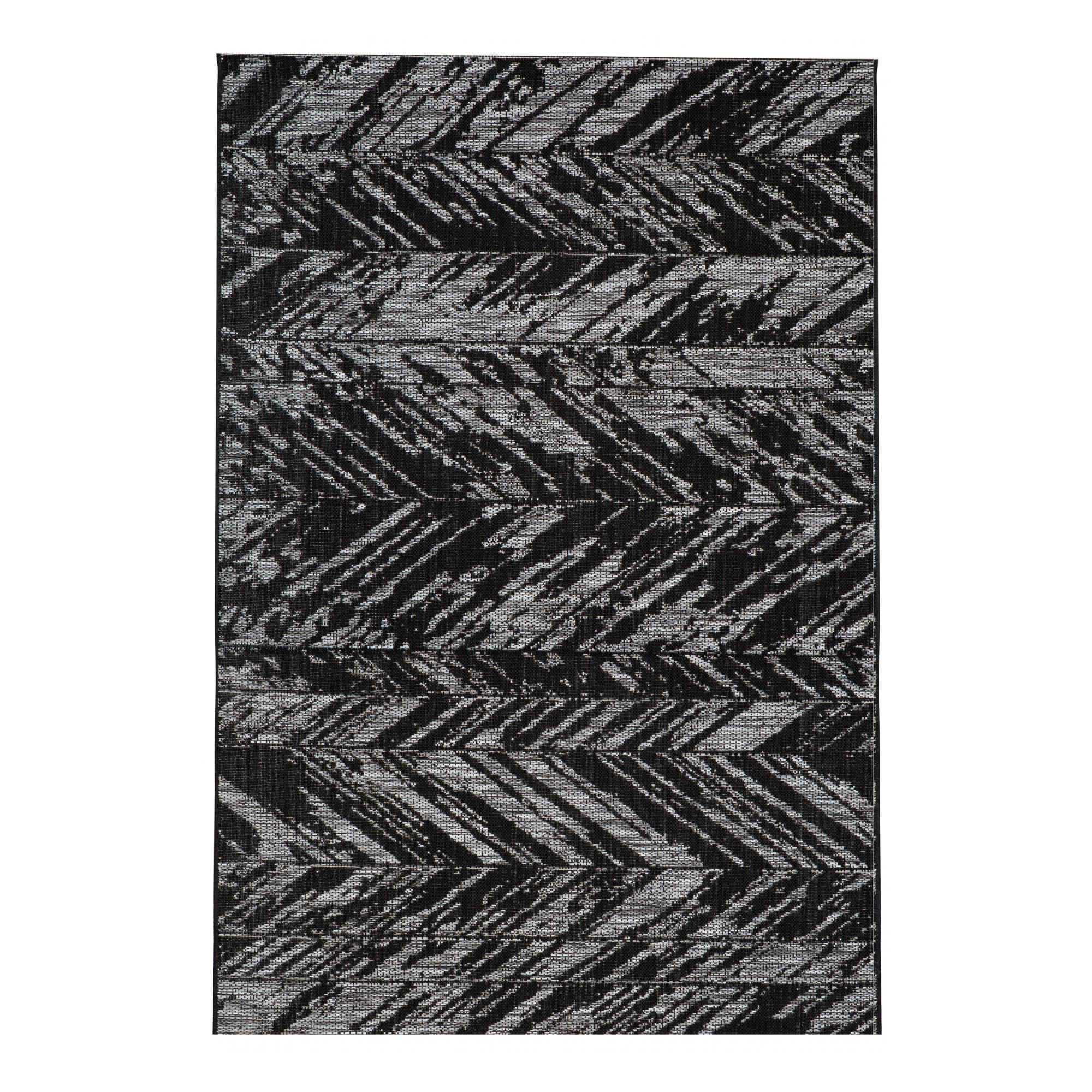 Tapis evora outdoor noir 120 x 170 cm