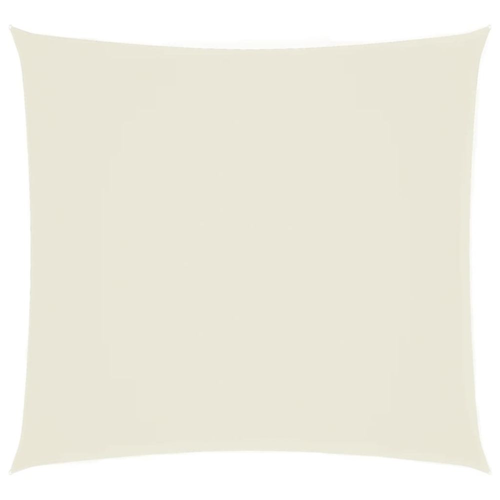 Voile de parasol tissu oxford carré 4x4 m crème