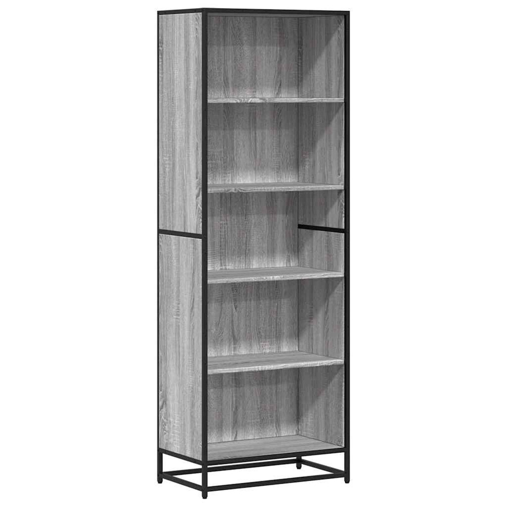 Bibliothèque sonoma gris 60x35x170,5 cm bois d'ingénierie