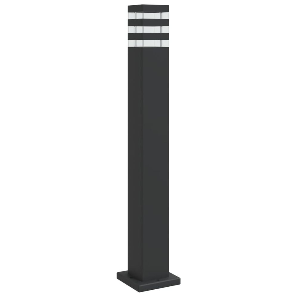 Lampadaire d'extérieur noir 80 cm aluminium