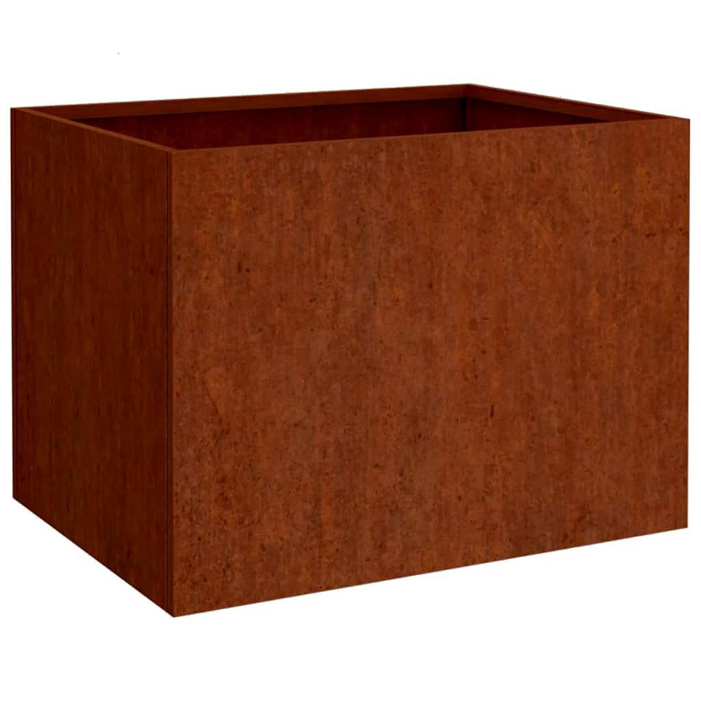 Jardinière d'extérieur 62x47x46 cm acier corten
