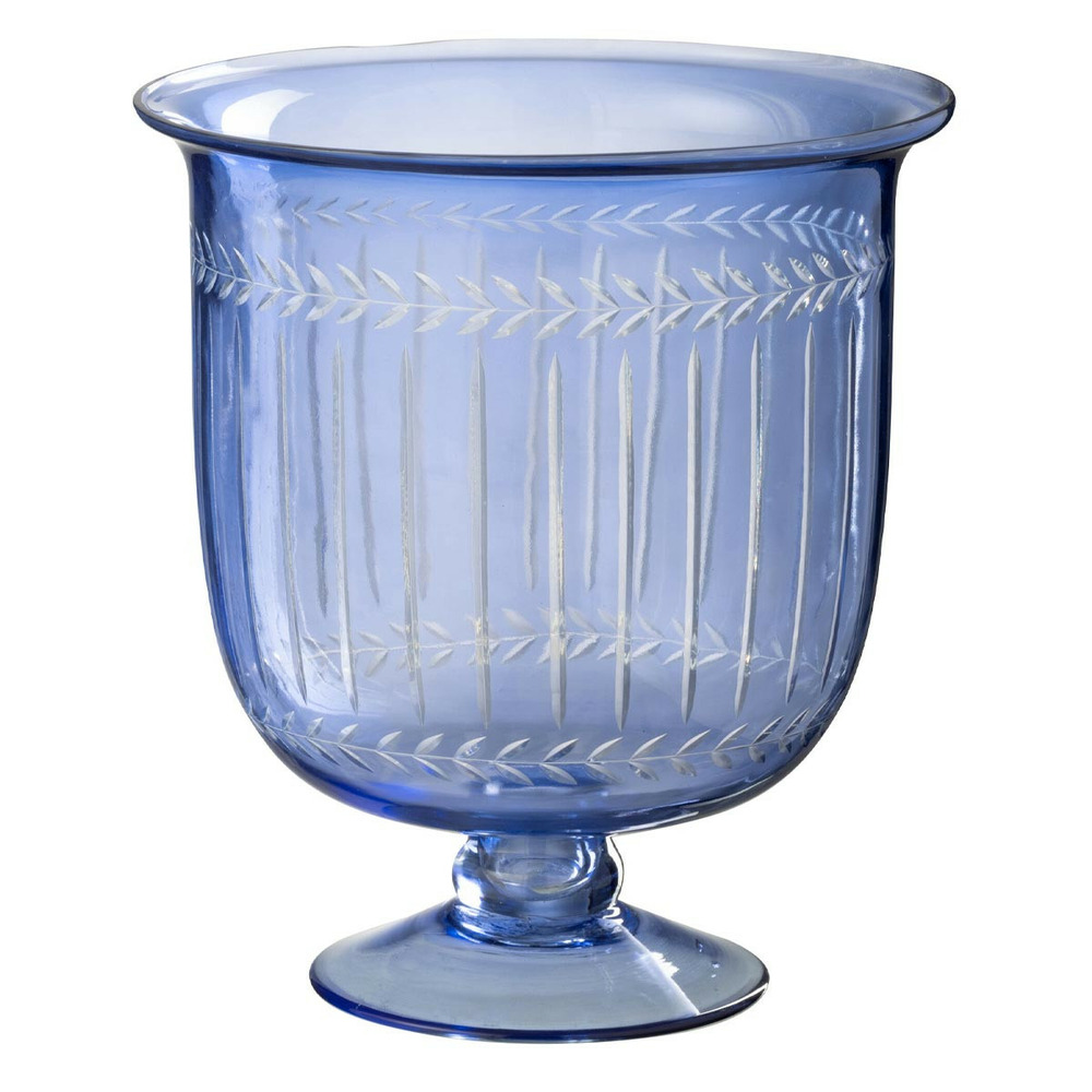 Photophore sur pied en verre 