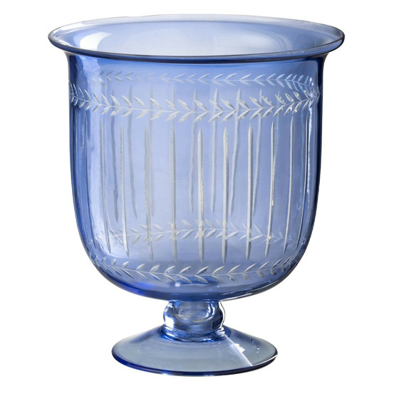 Photophore sur pied en verre