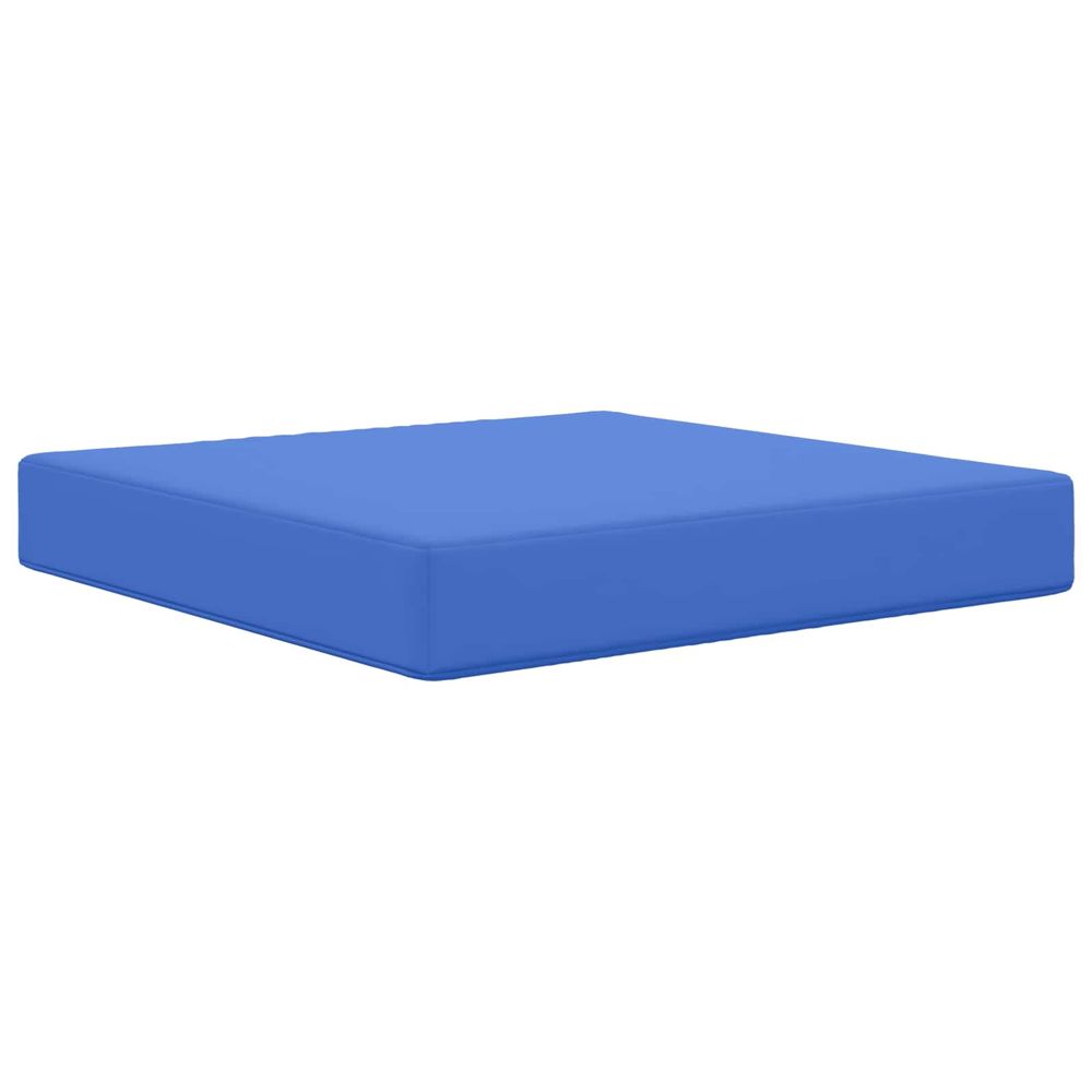 Coussin de canapé d'extérieur polyester bleu royal 60 x 60 cm