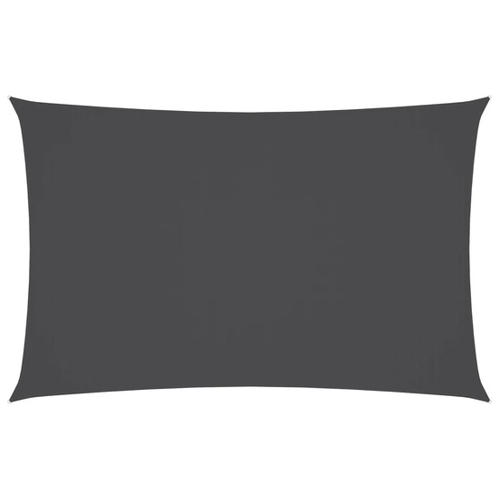 Voile de parasol tissu oxford rectangulaire 5x8 m anthracite