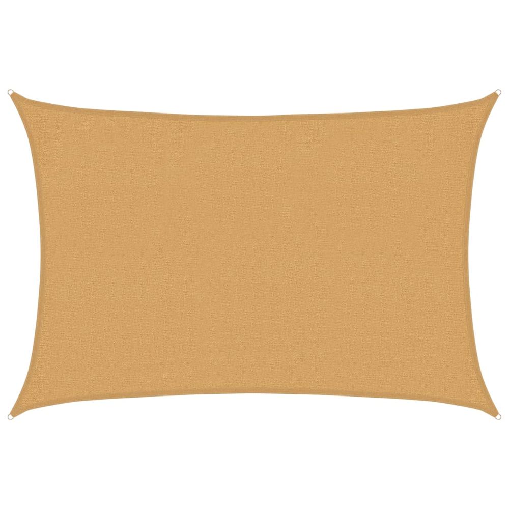Voile d'ombrage 160 g/m² rectangulaire sable 2x3 m pehd