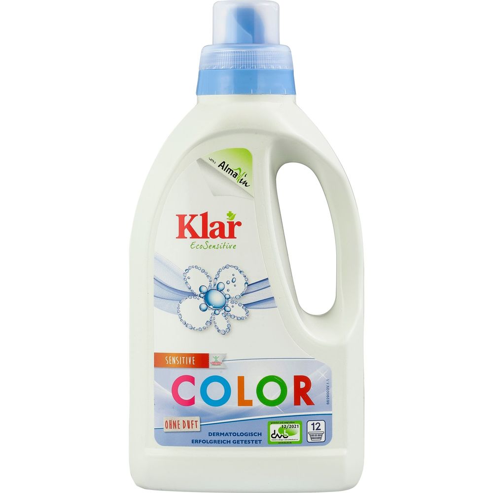 Lessive couleur, lessive liquide, sans parfum, 750 ml