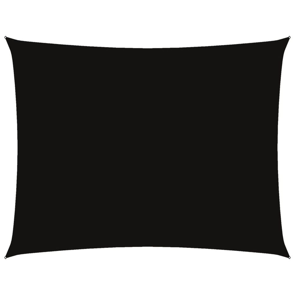 Voile de parasol tissu oxford rectangulaire 6x8 m noir