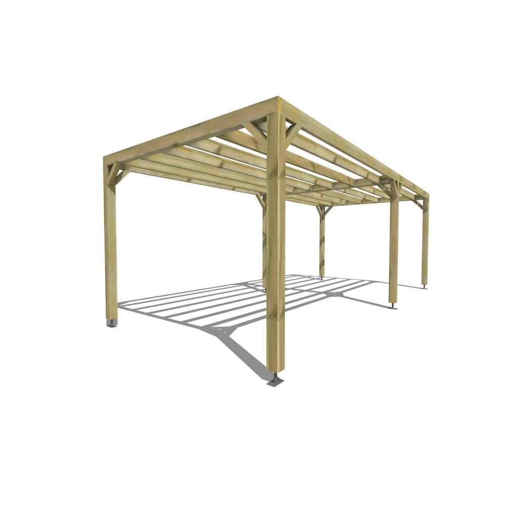 Pergola bois • 7m x 3m • indépendante • sens largeur • livraison comprise