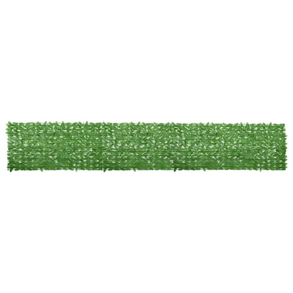 Écran de balcon avec feuilles vert 600x100 cm