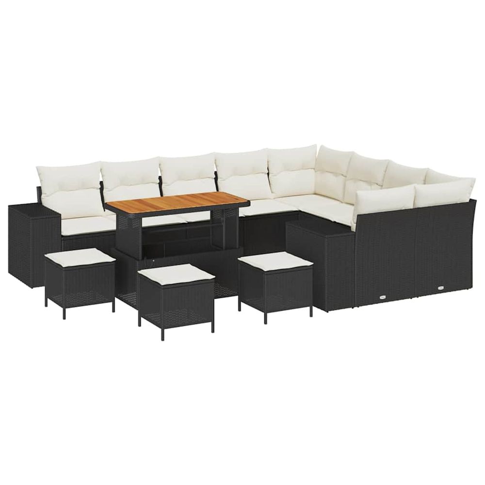 Ensemble de canapé de jardin 13 pc 9-nombre de places