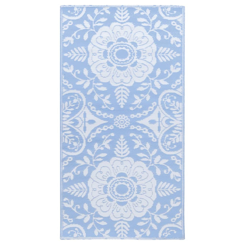 Tapis d'extérieur arakil bleu azuré 80x150 cm pp