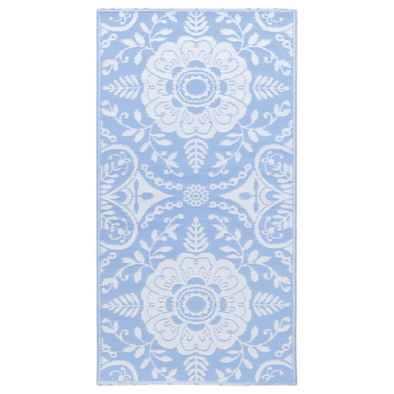Tapis d'extérieur arakil bleu azuré 80x150 cm pp