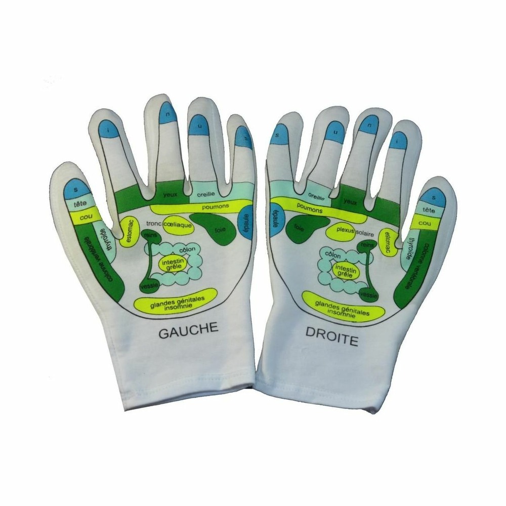 Gants hydratants réflexologie & spa (la paire)