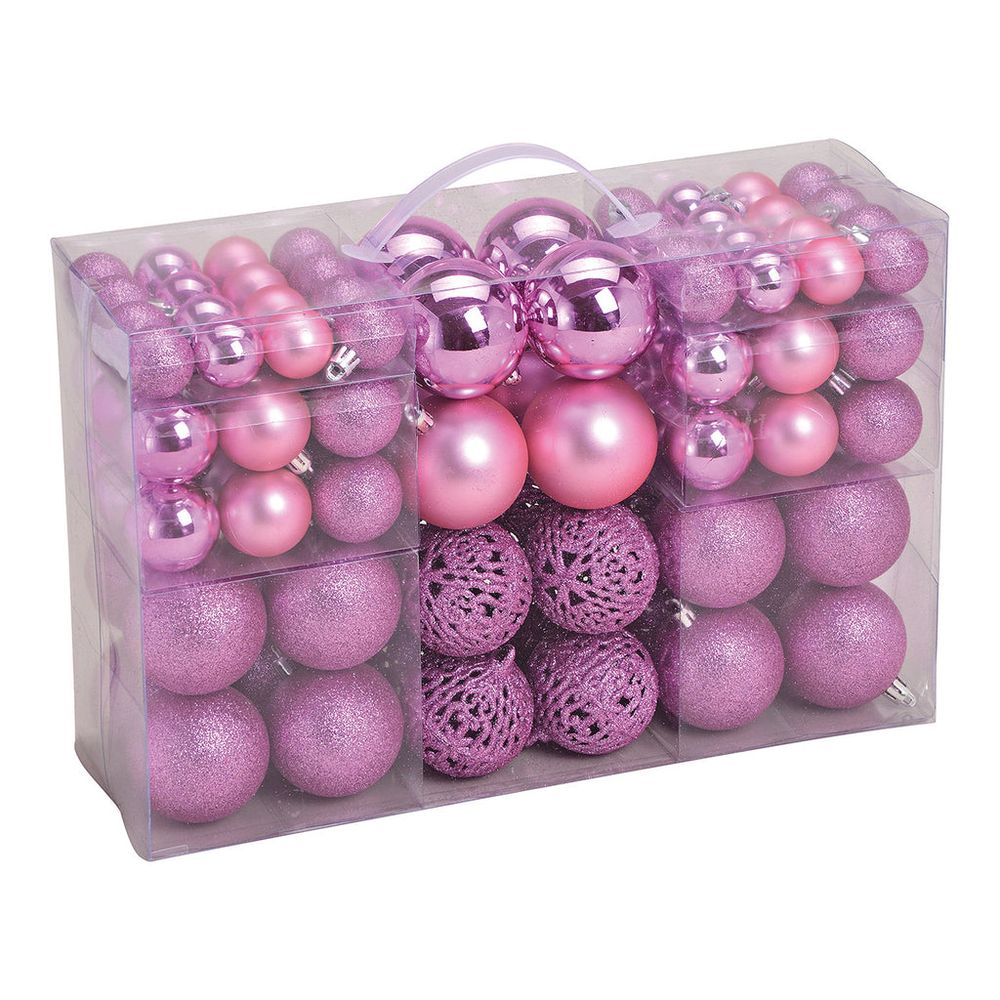 Ensemble de boules de Noël 100 pcs 3/4/6 cm Doré