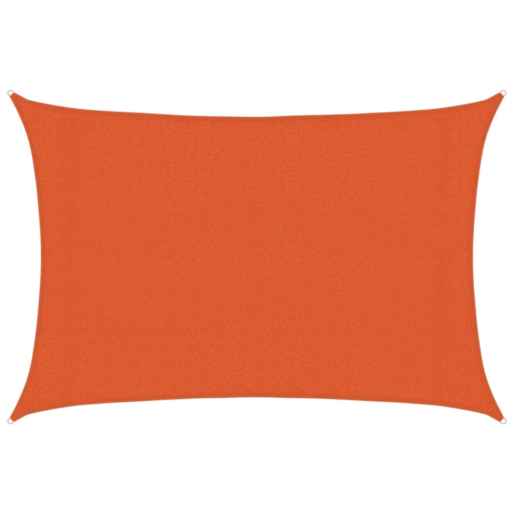 Voile d'ombrage 160 g/m² rectangulaire orange 3x5 m pehd