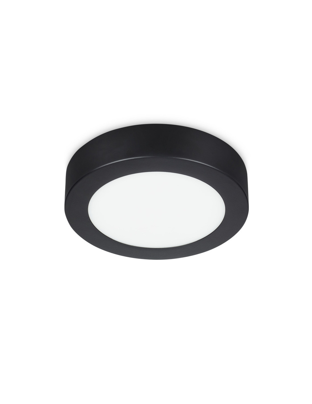 Plafonnier rond villo led 6w noir 17cm - prolight