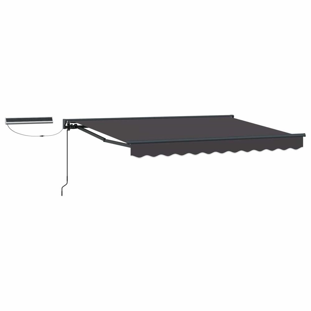 Auvent rétractable électrique anthracite 3 x 2,5 m