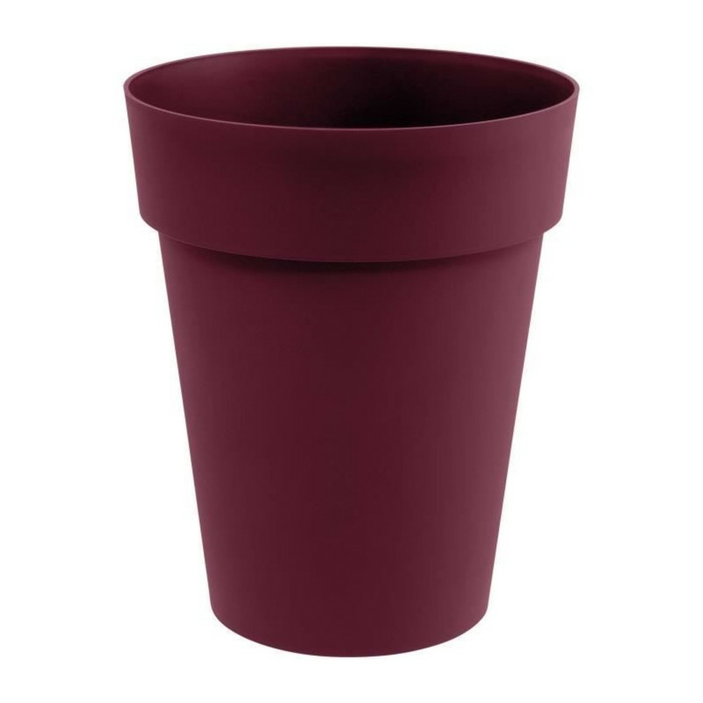Eda pot de fleur vase mi-haut toscane ø 44 cm - volume 50 l - ø 44 x h.53 cm - rouge bourgogne