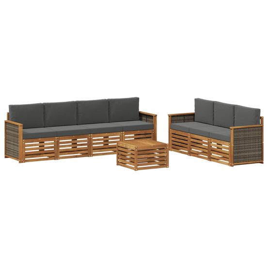 Ensembles de canapés 8 pc bois d'acacia massif