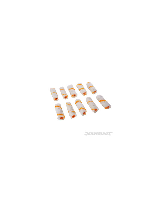 Silverline - mini-manchons 100 mm 10 pcs - émulsion