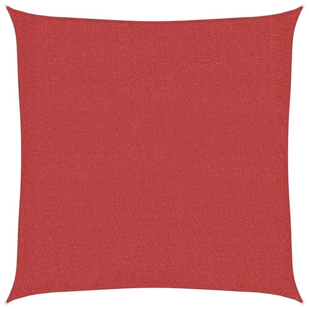 Voile d'ombrage 160 g/m² rouge 3,6x3,6 m pehd