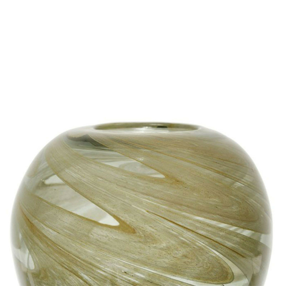 Vase amarres sauge verre 21x19cm