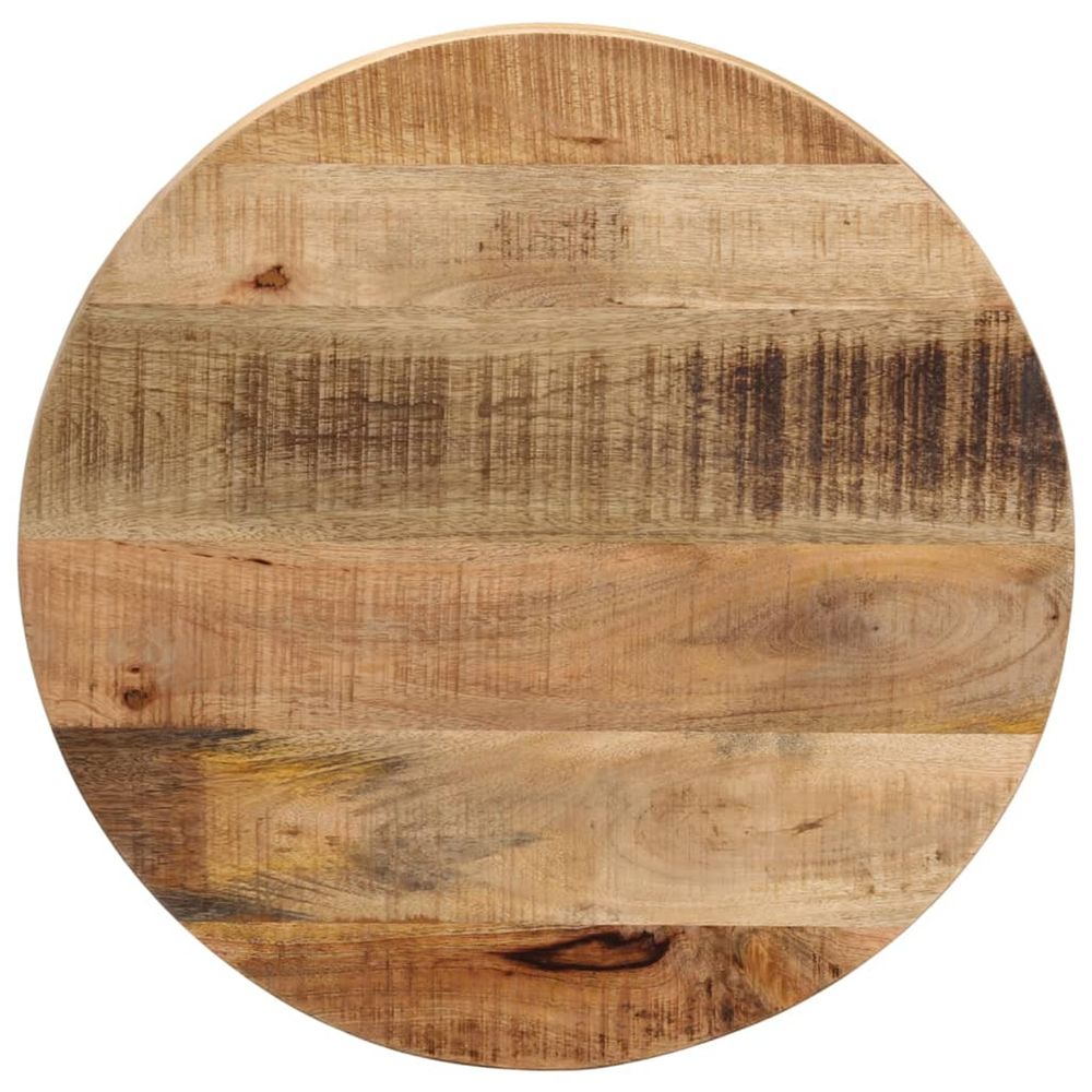 Dessus de table ø 60x3,8 cm rond bois massif de manguier brut