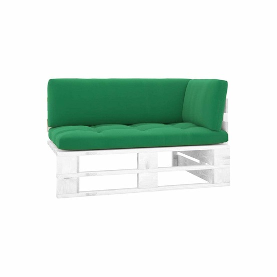 Canapé d'angle palette de jardin bois de pin imprégné de blanc