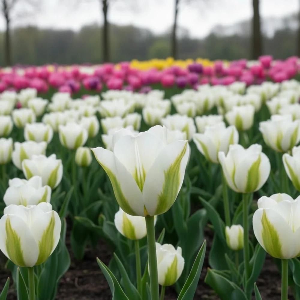 Bulbe de tulipe viridiflora spring green sachet de 8 bulbes