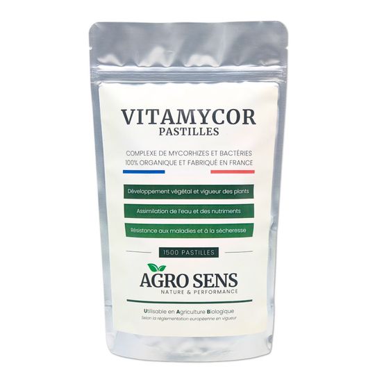 Vitamycor pastilles - mycorhizes pour plantations - agro sens - sachet 1500 pastilles