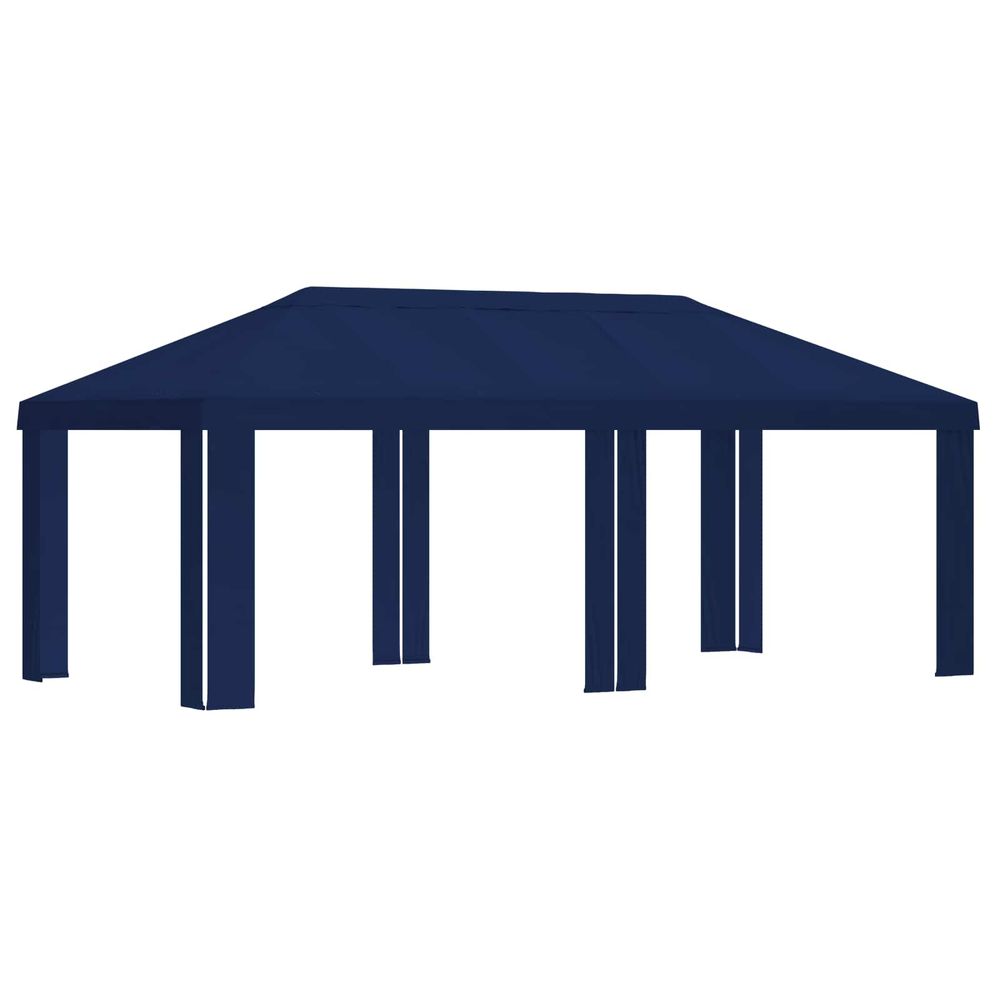 Housse de gazebo 6 x 3 m bleu polyester 190 gsm