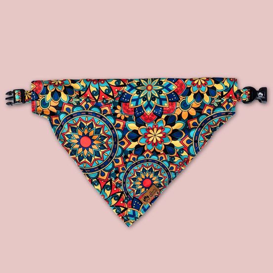 Collier-bandana pour chien mandala - m