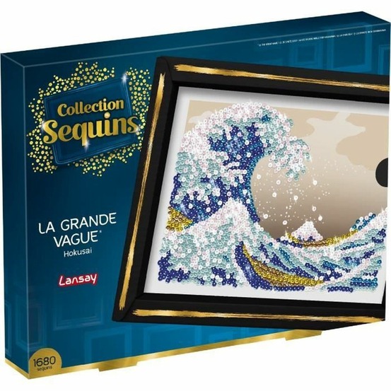 Kit collection sequins - la grande vague - hokusai