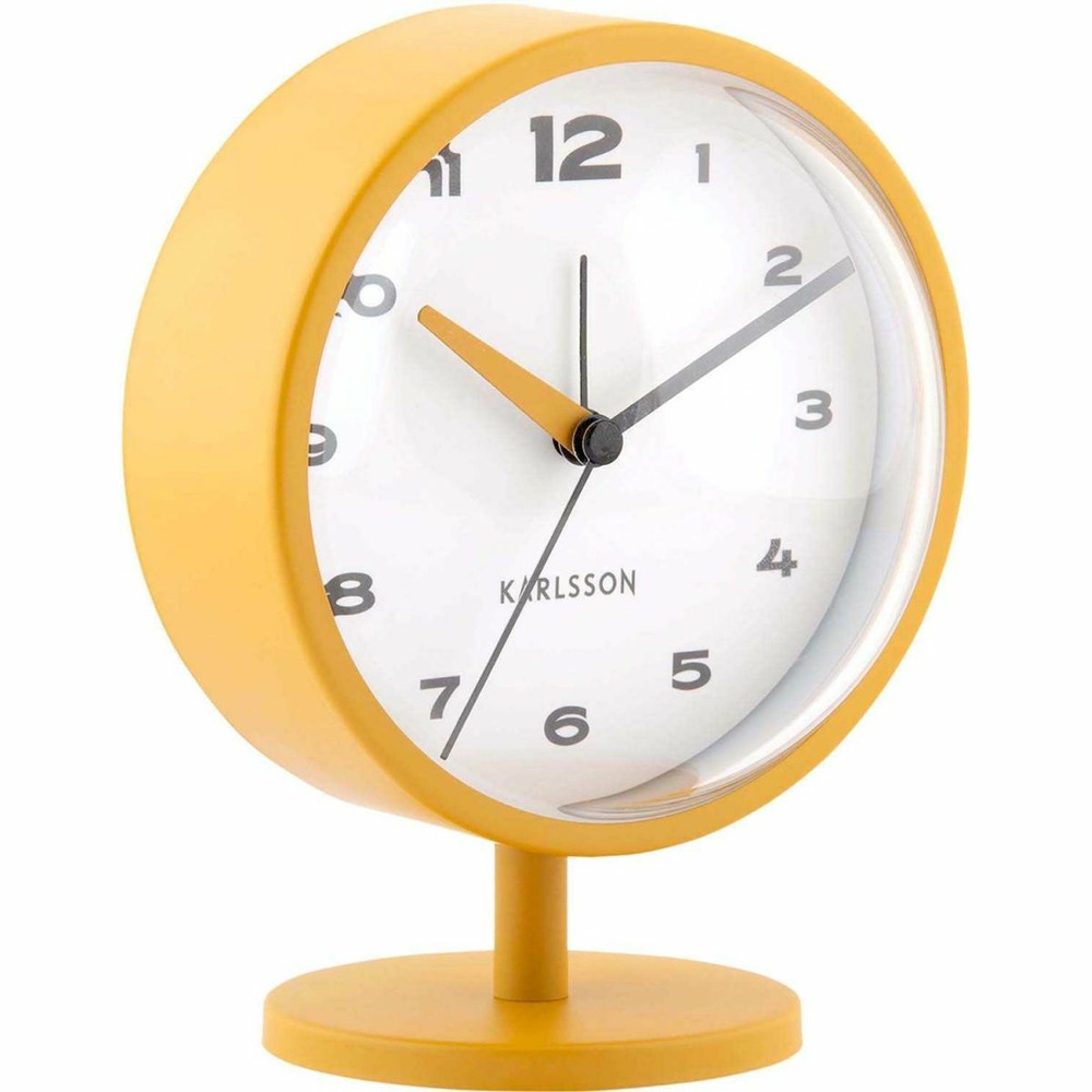 Réveil à poser brisk dome jaune