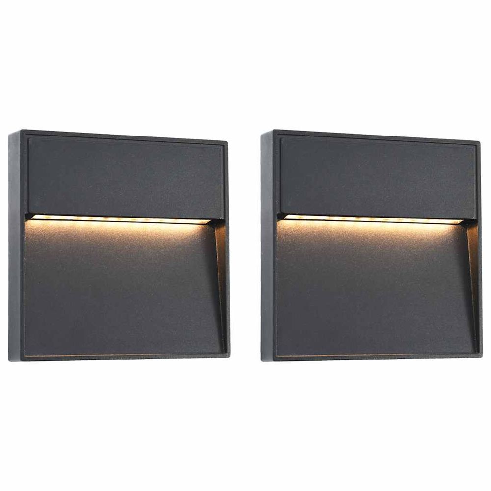 2 PCS APPLIQUES MURALES LED D-(865557)