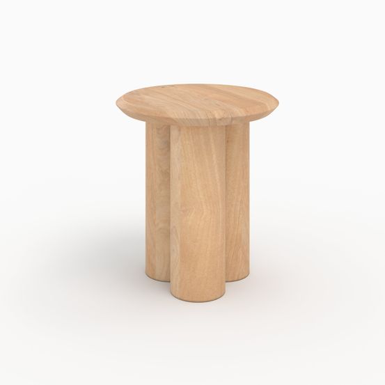 Sacha-table d'appoint en bois de manguier d40 cm
