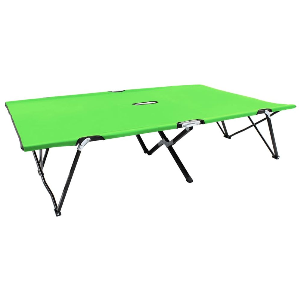 Chaise longue pliable 2 places Vert