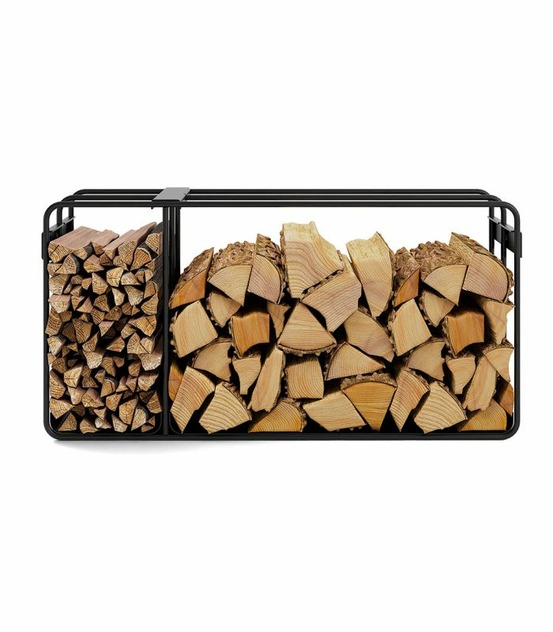 Porte bûches flox acier robuste design pratique cookking 333255