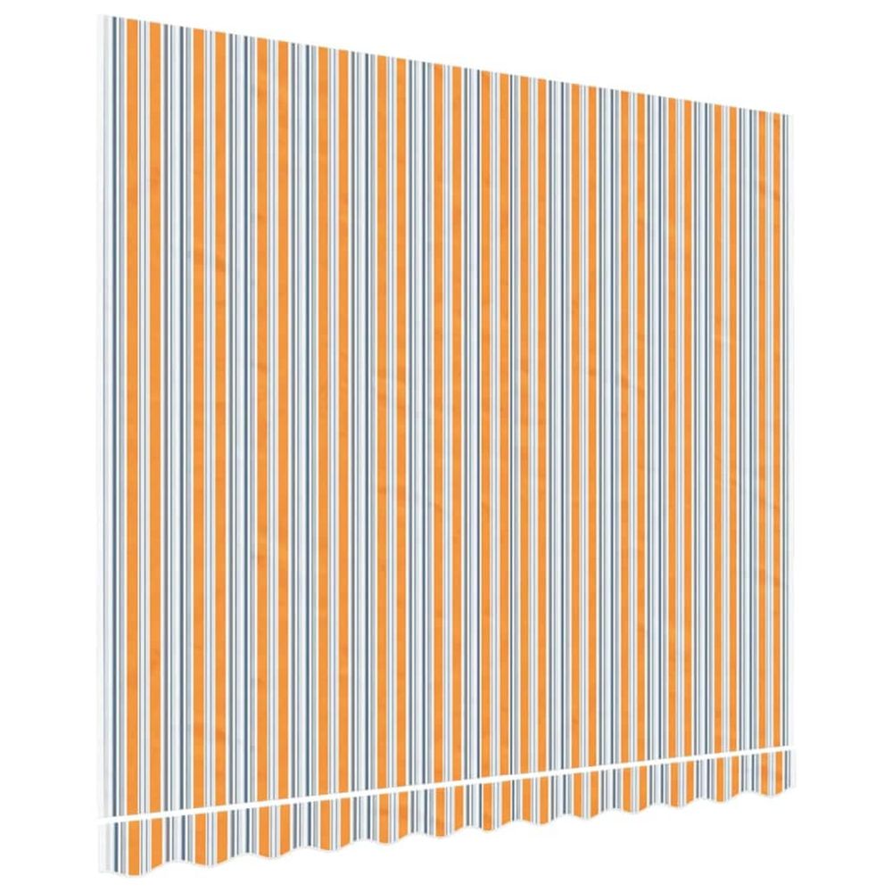 Tissu de remplacement pour auvent orange et bleu 300x250 cm polyester