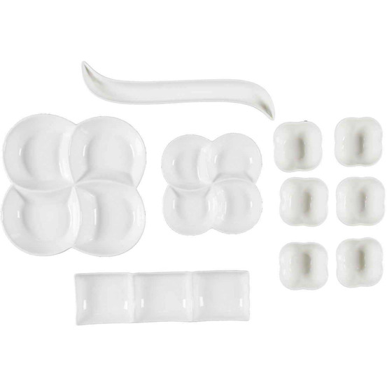 Service de vaisselle spécial apéro 10 pièces