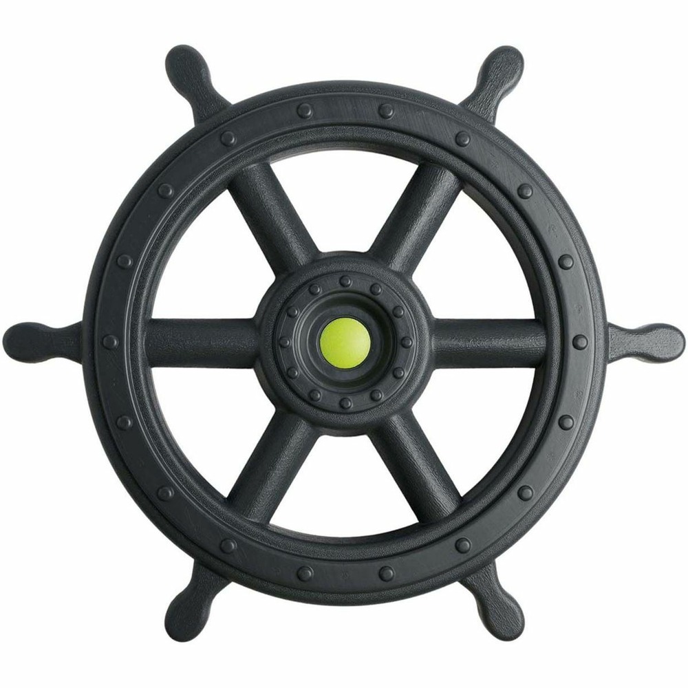 Volant en plastique bateau pirate xxl anthracite et vert lemon