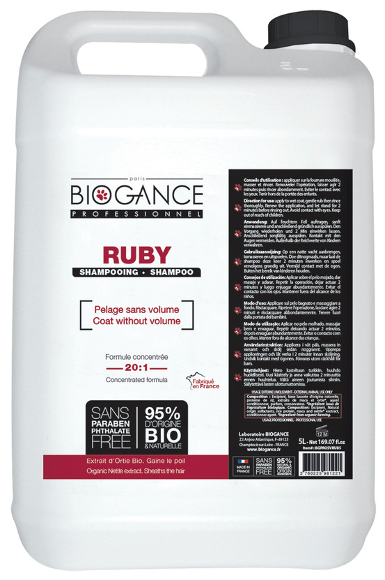 Shampoing ruby texturisant biogance