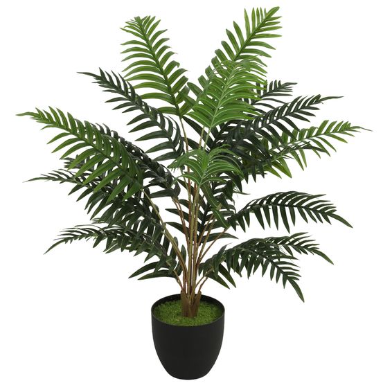 Plante artificielle fougère peva verte 90 cm intérieur extérieur sans entretien