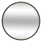 Miroir "justin" en métal d48cm noir
