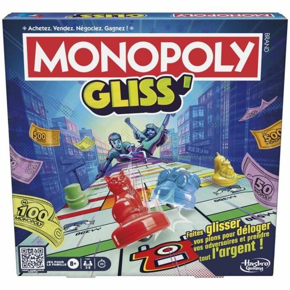 Monopoly gliss', jeu de groupe familial pour enfants, ados et adultes